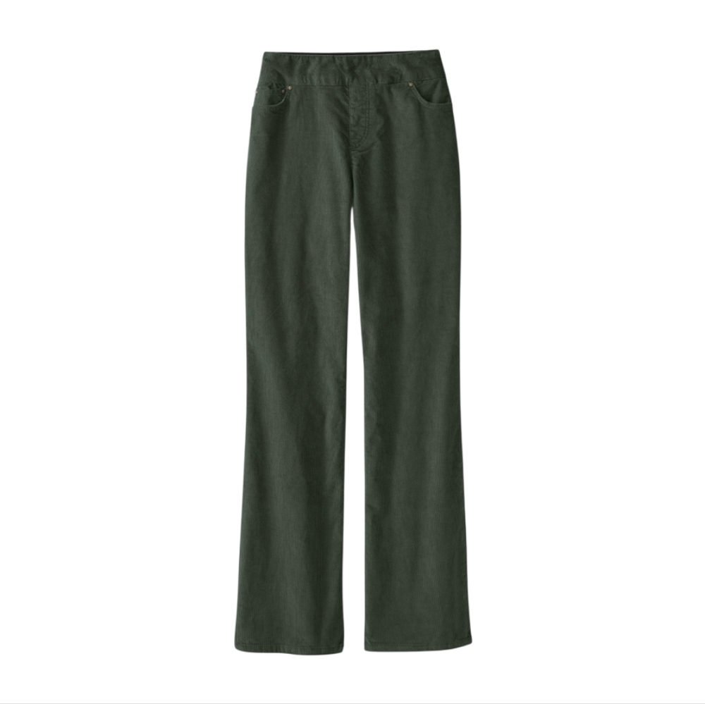 Coldwater Creek Olive Corduroy Stretch Pants 18W Pull-On Straight Leg